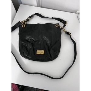 Vintage Fossil Satchel Leather Crossbody Bag